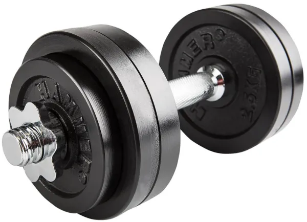 Finnlo Dumbbell Set Black Justerbar Håndvægt 15kg